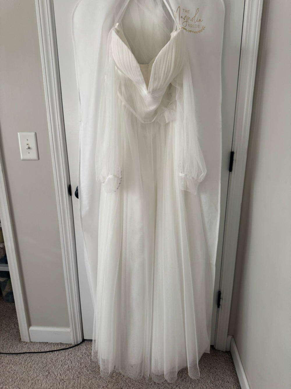 Magnolia Bride Elise English Net A-line tulle wedding gown